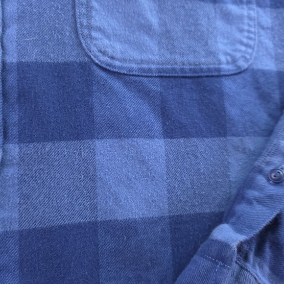 Vineyard Vines Slim Fit Longshore Shirt 2XL Blue Plaid Flannel Long Sleeve - Picture 4 of 8